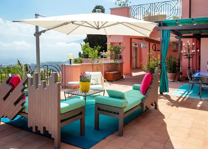 Luxury With Private Pool - Sea & Mount Etna Views - Historic Center - 5 Bedroom Configuration *